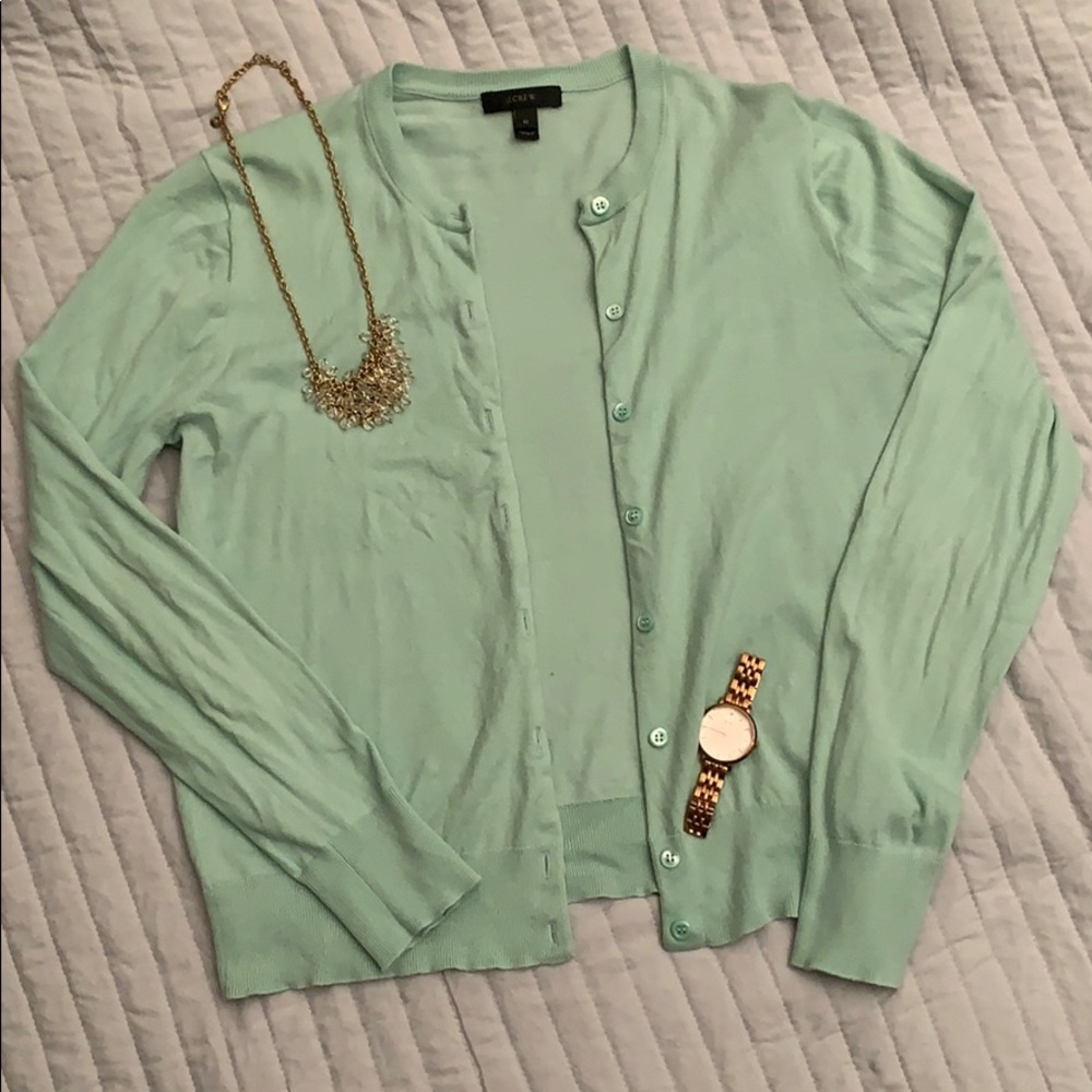 J. Crew Cotton Cardigan Sweater